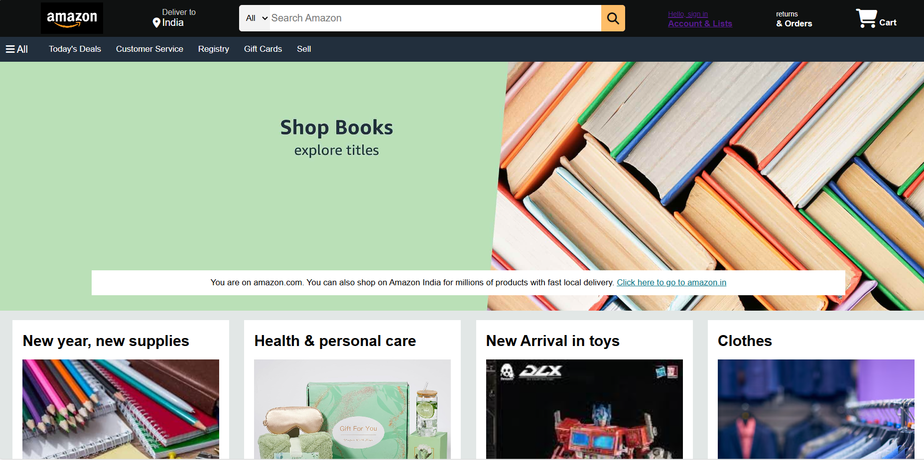 Amazon Clone Screenshot